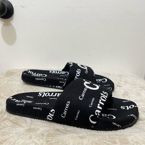 CARROTS Mens Embossed Slides (NIB)